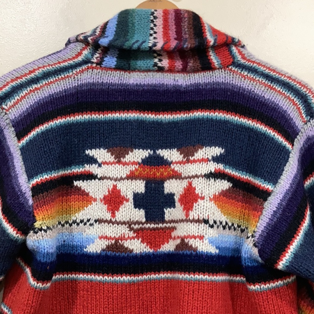 Vintage Southwest Knit Cardigan Sweater Size M/L - Picture 7 of 7